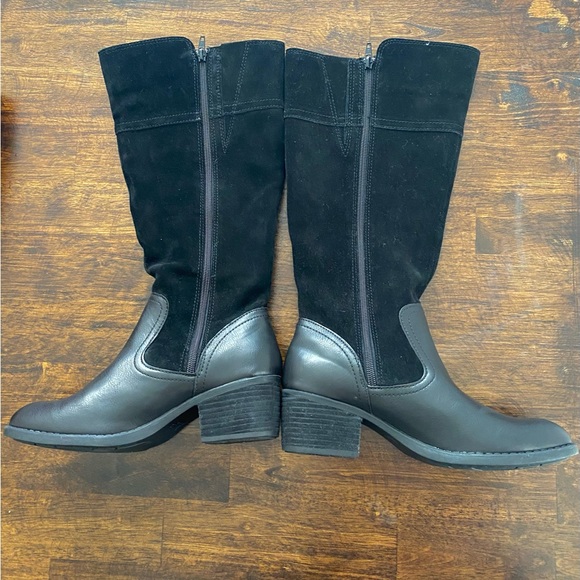 New Without Tag BOC Black Leather Boots Size 9 - Picture 4 of 8